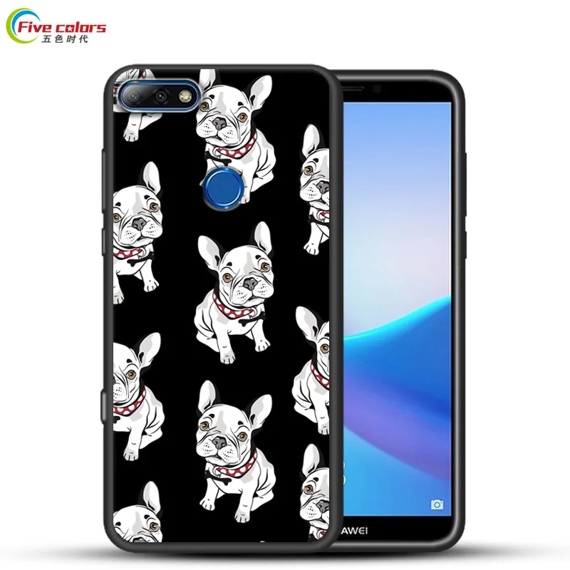 Patterned Case For Huawei Honor 7C Cases Luxury Armor Shockproof Painted Silicone TPU Capa Cover Pro |