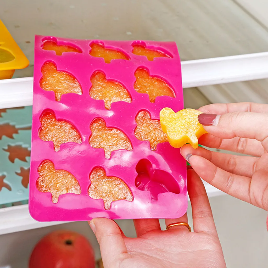 

Cute Pattern Ice Cube Maker Ice Tray Ice Cube Mold Storage Containers Ice Cream Tools Tray Moulds Brick Cube Maker