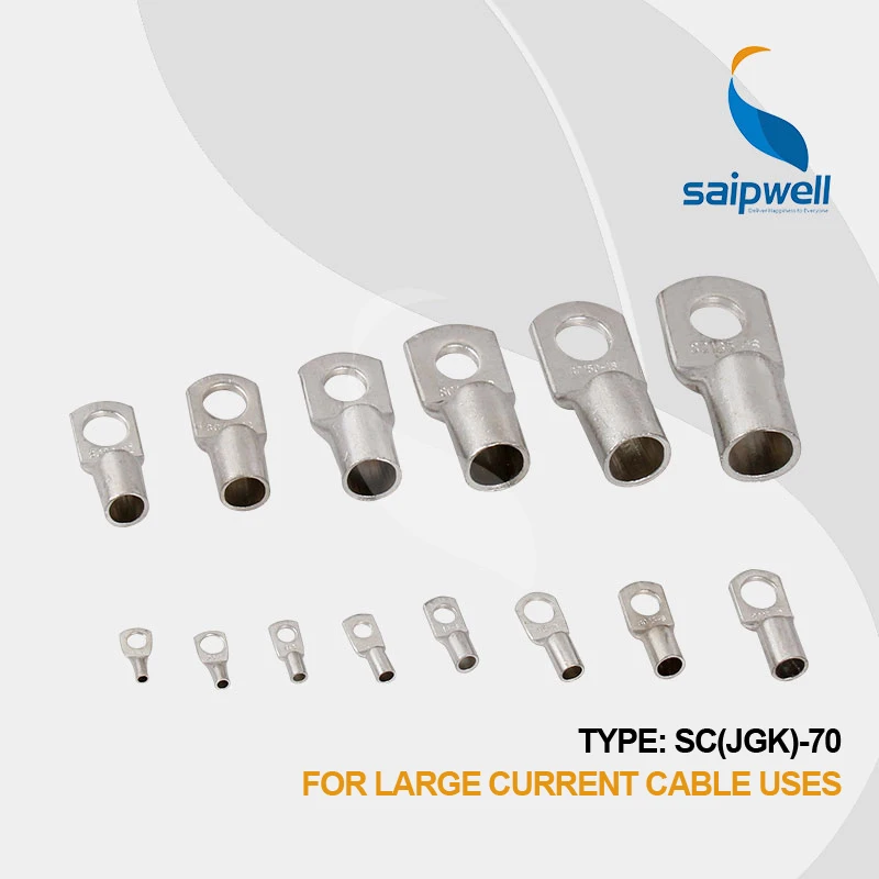 

FREE SHIPPING 20pcs/lot 70mm2 Copper Tube Connecting Terminal,Industrial Electronic Cable Lug Connector SP-JGK-70