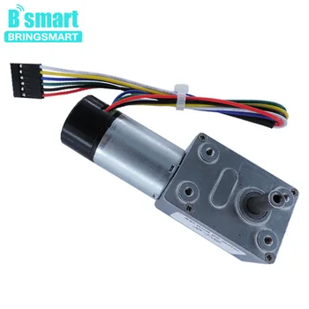 

Bringsmart JGY-370GB Worm DC Geared Motor 12V Hall Encoder Cover Dustproof Motor Encoder Self-lock Reversible Reducer Motor