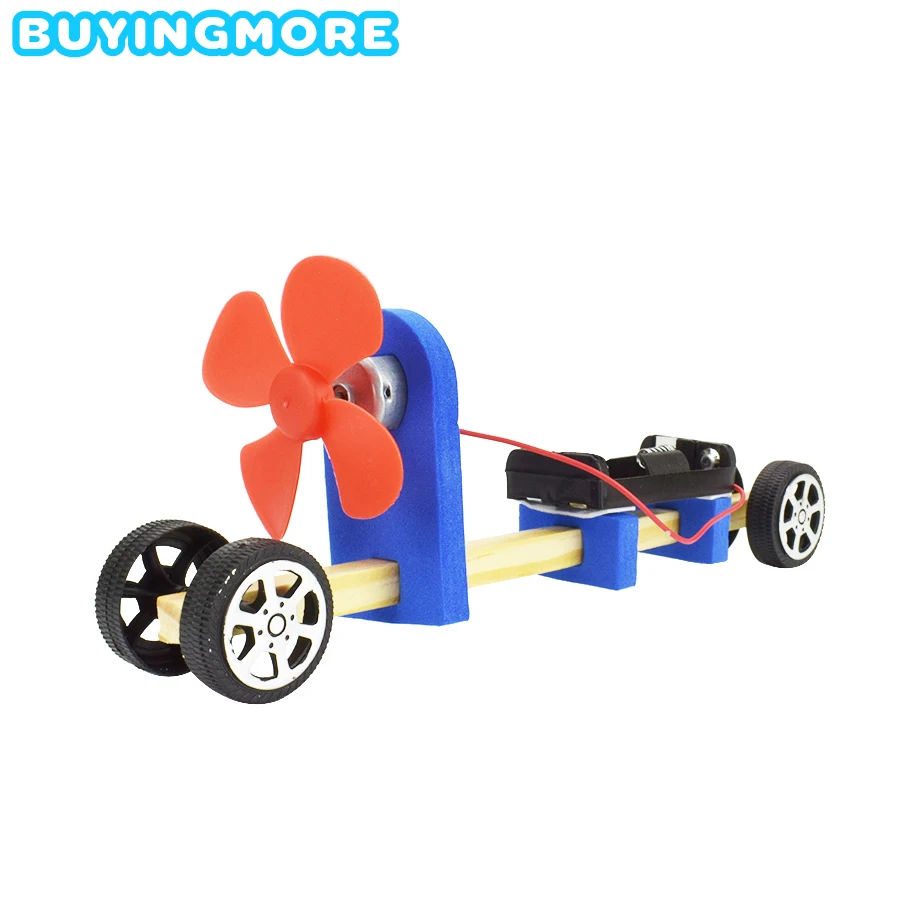 

Electric Propeller Car Model Kit Toys for Children Creative Physics Experiment Science DIY Handmade Assembly Toy Gift for Kids