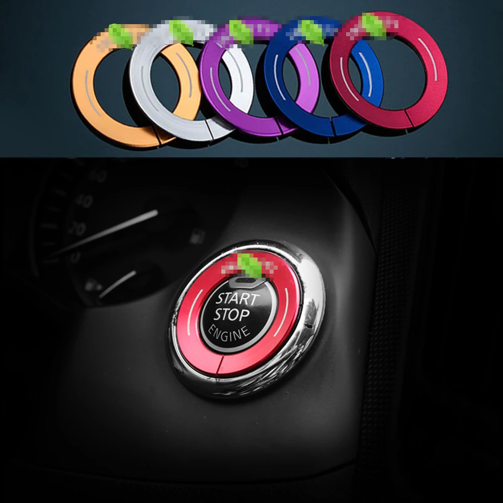 

Car Engine Start Stop Button Ignition Switch Ring Decorative Stickers For Infiniti Q50 Q60 Q70 Q60S QX80 QX60 QX70 Car-Styling