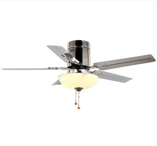 52inch remote control fan Chandelier fan lights LED simple fashionable restaurants iron living room lamp fan