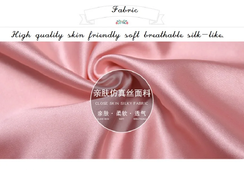 spring silk-like home clothing long sleeve (1)