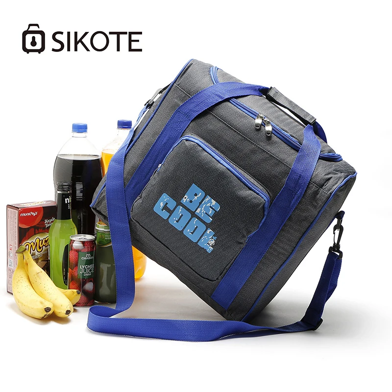 

SIKOTE Lunch Bag Women Men Kids Thermal Food Picnic Lunch Box Large Capacity 26L Cooler Tote Handbags Bolsa Termica Lancheira