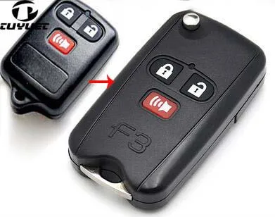 Car Key Shell Modified Flip Remote 3 Buttons for BYD F3 F3R