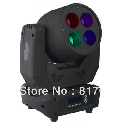 

4 piezas de 30W LEDs cabeza movil RGB 3-en-1 rojo verde azul 24 DMX512 fiestas eventos matrimonios salones fiestas infantiles