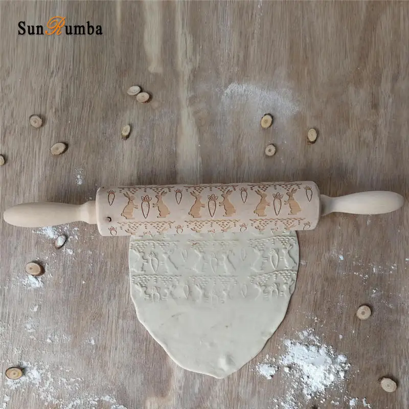 wood rolling pin MUW-242-02
