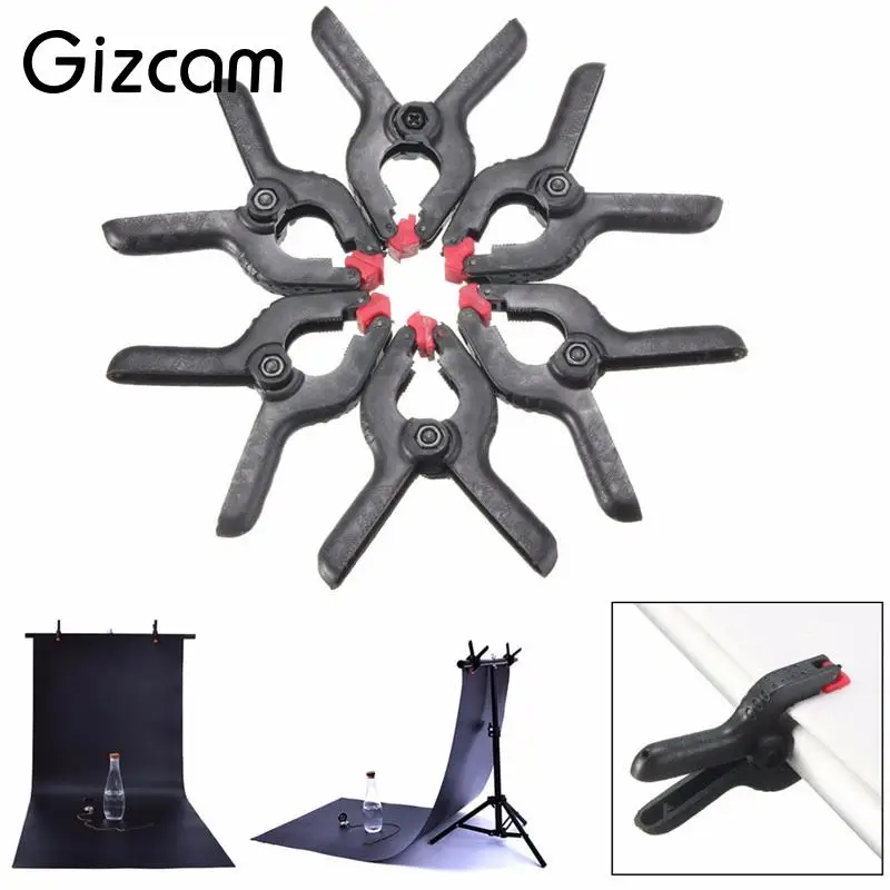 Gizcam 6 pieces Background Clips For Photography Light Stand Holder