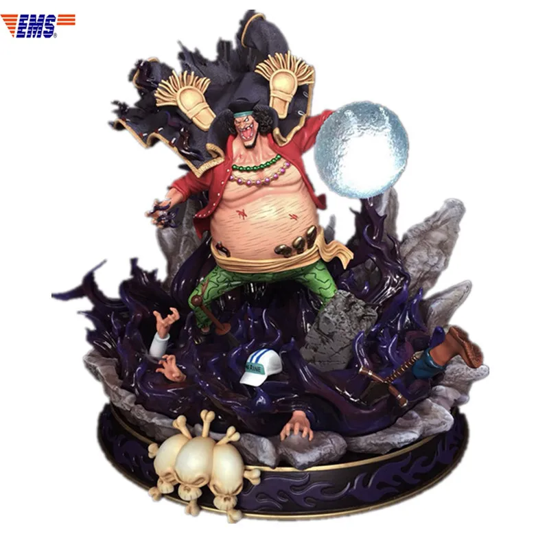 Аниме ONE PIECE один из четырех император черная борода Маршалл. D. Teach GK смола может Свет Статуя фигурку модель игрушки X817