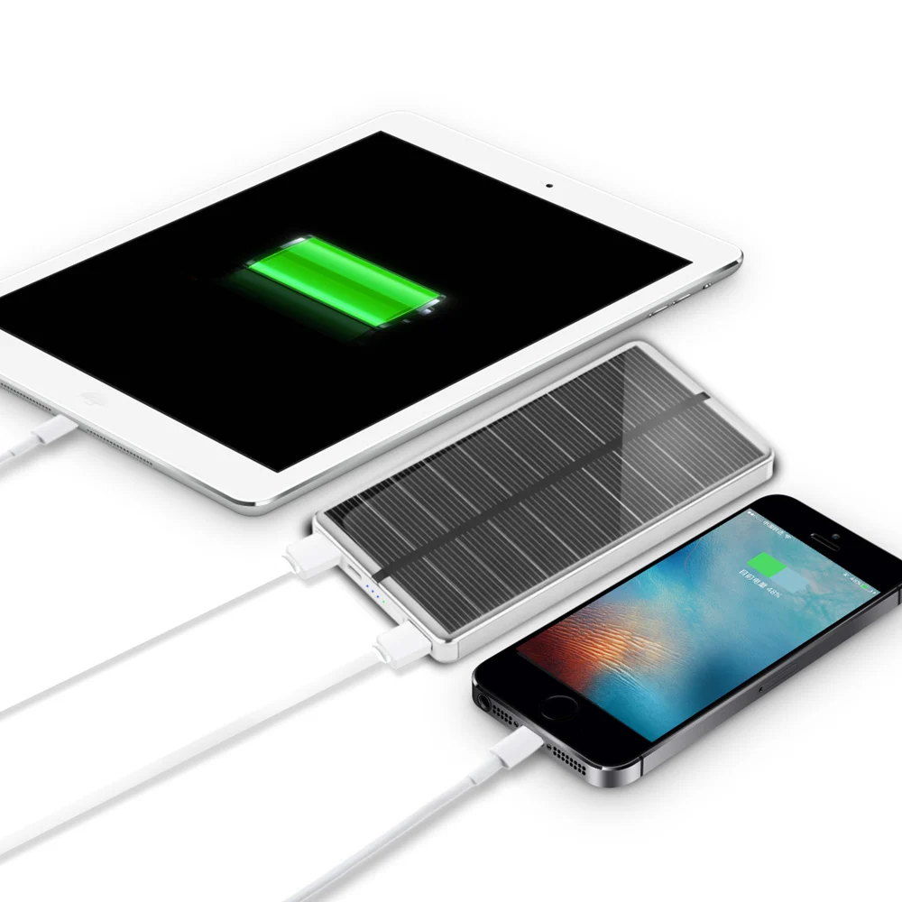 

PowerGreen Handy Solar Pocket Charger 10000mAh Powerful Fast Charging Solar Power Bank Mini Solar Panel