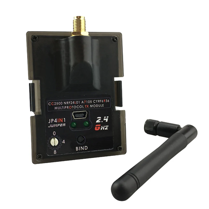 

Jumper JP4IN1 CC2500 24L01 JP4-in-1 Multi-protocol RF Module Tuner TM32 Version OpenTX for Frsky / Flysky / Hubsan / Walkera
