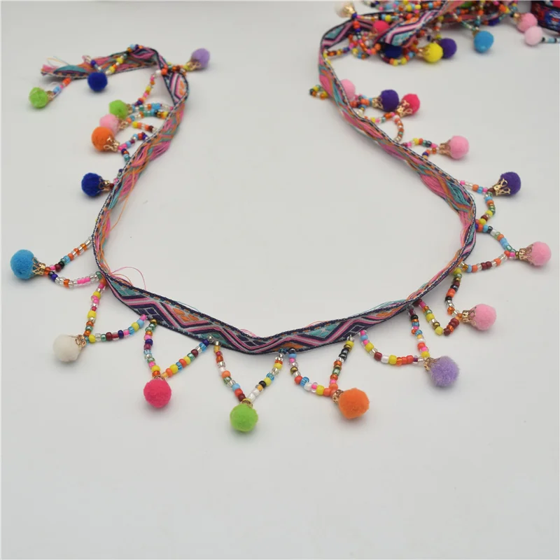 10mm Ball Pom Pom Bobble Trim Braid Fringe Ribbon Edging Craft Decoration