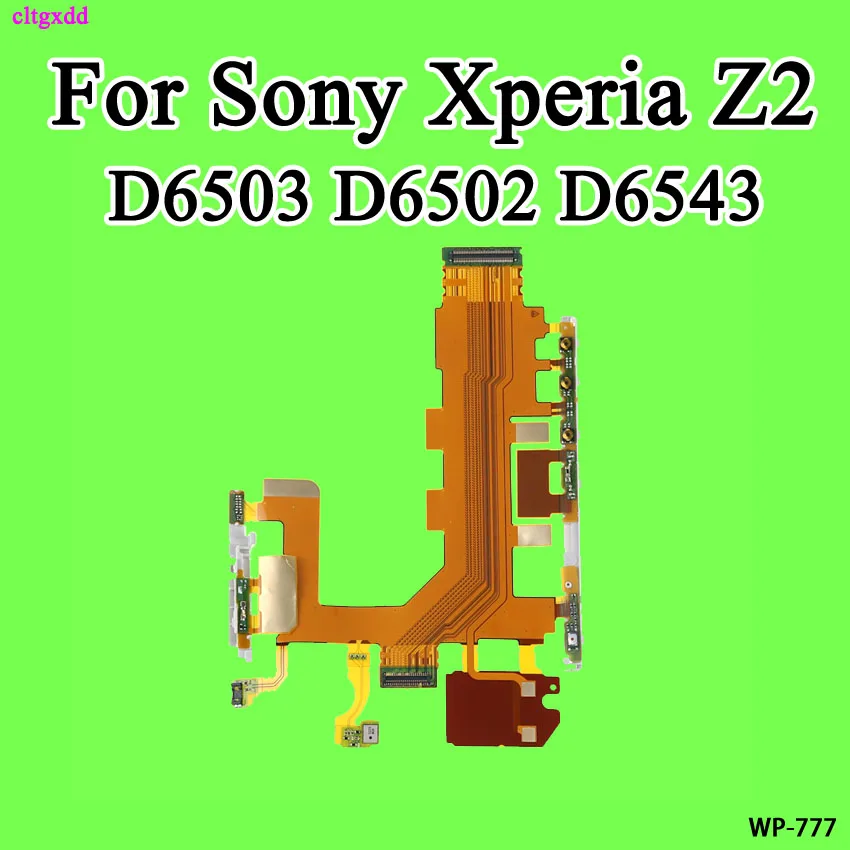 

cltgxdd Z2 Motherboard Volume Power Button & Microphone Connector Flex Cable for Sony Xperia Z2 D6503 D6502 D6543