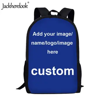 

Jackherelook Kids Boys Girls Schoolbags Customized Logo/Image/Photo/Name Printed Children Backpacks Diy Print Orthopedic Satchel