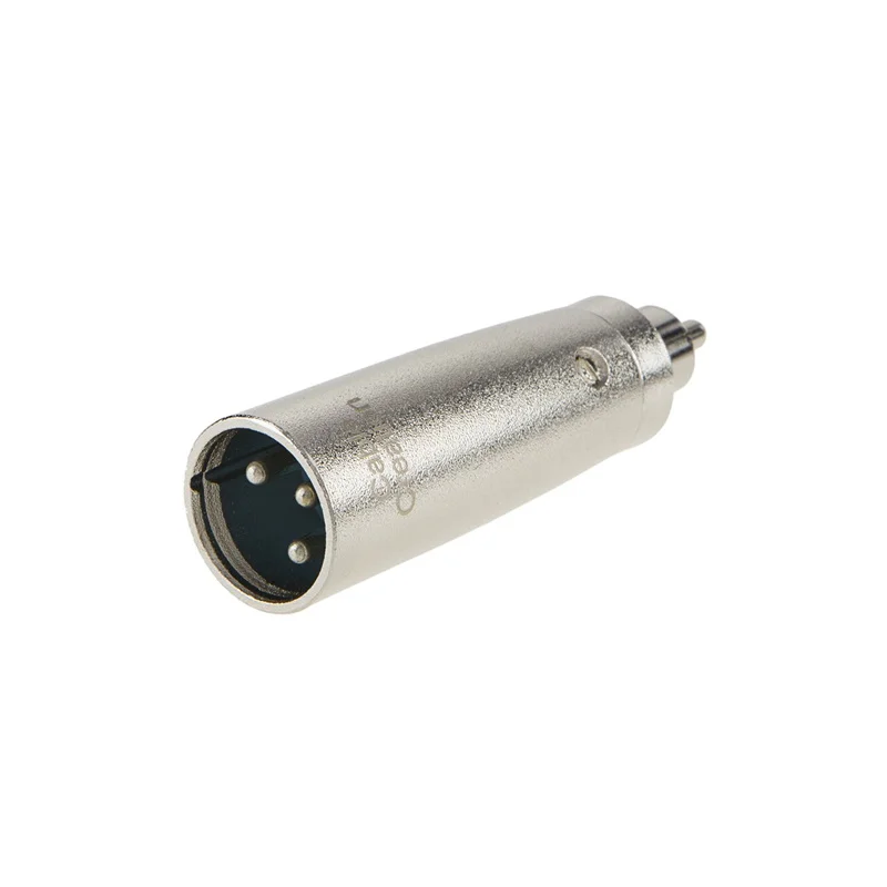 

XLR Male to RCA Male Adapter,3Pin XLR to RCA Converter, RCA to XLR Microphone HiFi Stereo Audio Connector, Silver