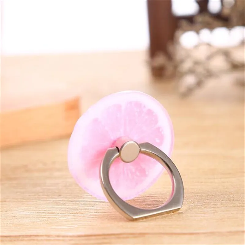 UVR lovely fruit rotate 360 degrees Finger Ring all Mobile Phone Stand Holder anti-theft drop for iphone 6 samsung xiaomi