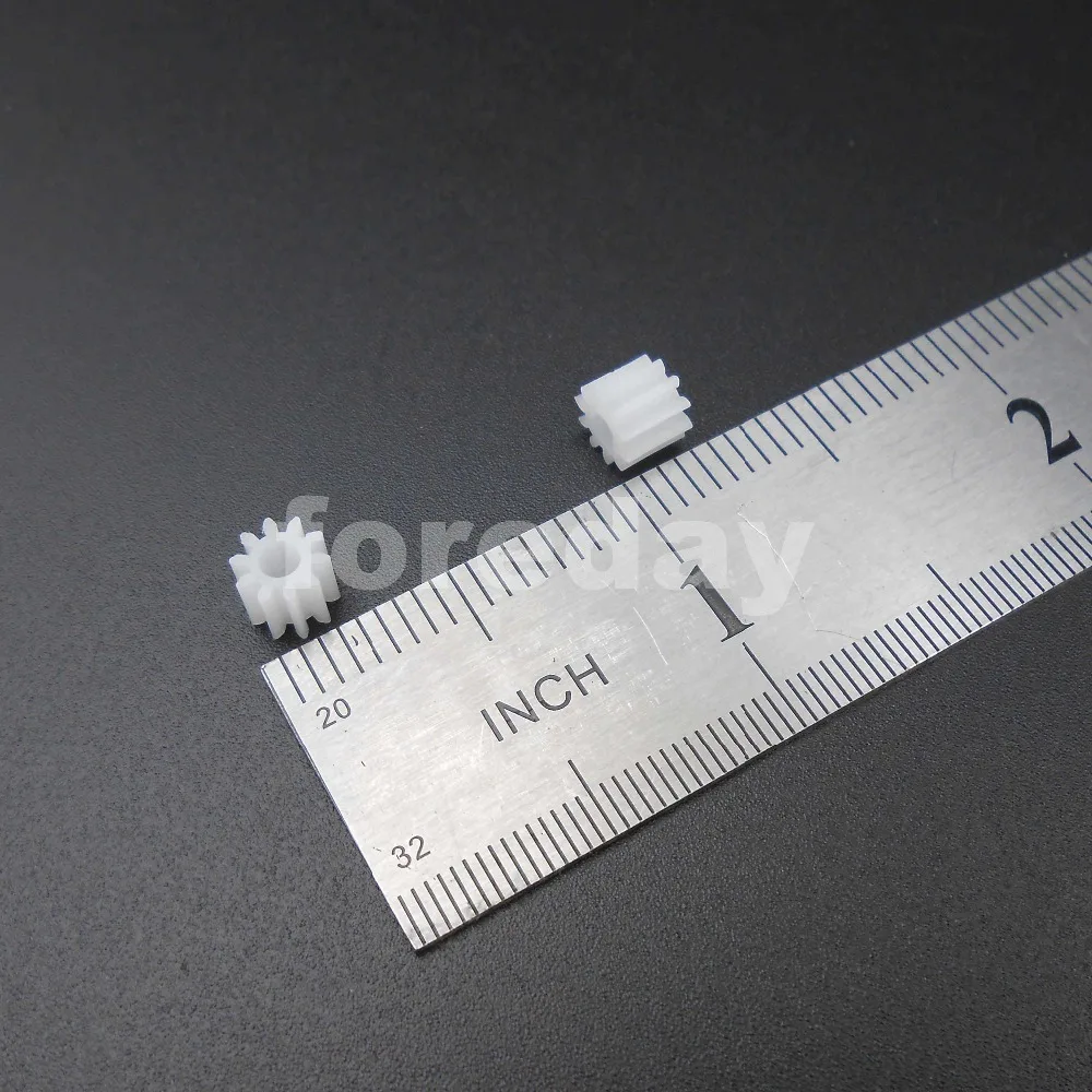 50PCS X NEW Plastic Spur Gear (102.5A) 0.5 Modulus Aperture 2.5mm Tight DIY T=10 Gears 0.5M 10T Height 5MM 50PCS/LOT * FD157X50