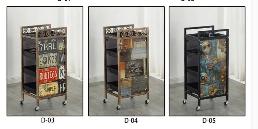 Волос коляска Парикмахерская инструмент автомобиля Парикмахерская салон тележку красить Горячая коляска черновой и укрепления