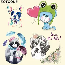 ZOTOONE, железные нашивки для одежды, милые животные, собаки, теплопередающие нашивки, сделай сам, полосы, Заказные нашивки, наклейки, аппликация на футболку E