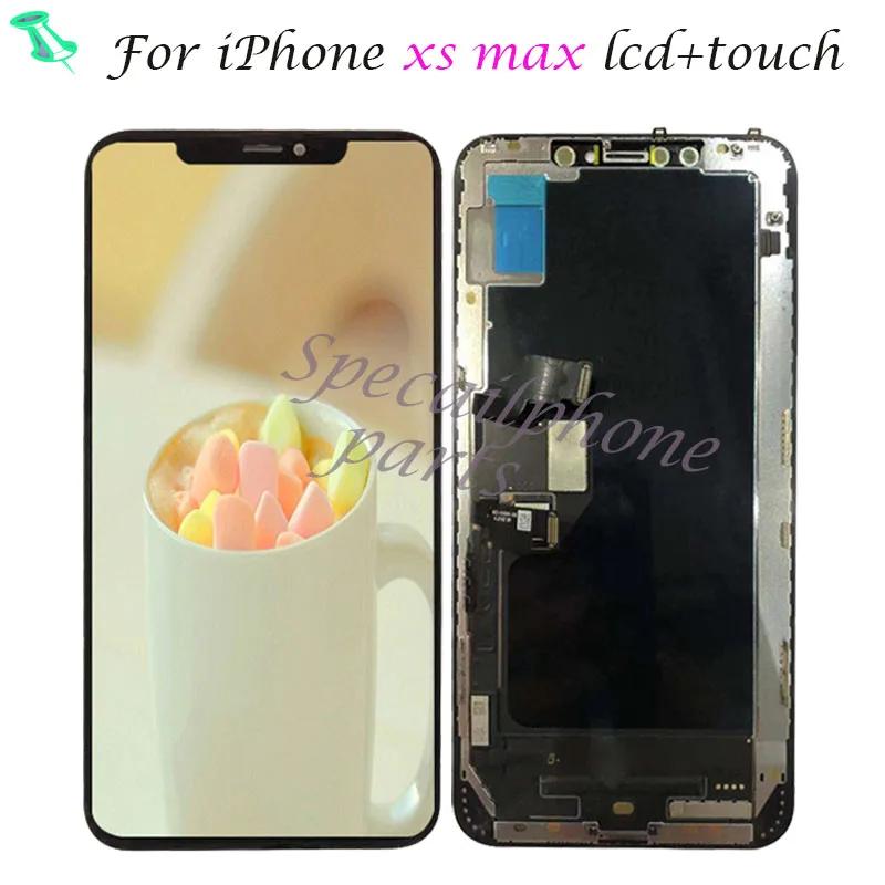 

OLED For 6.5'' iPhone Xs MAX LCD Replacement For iPhone X S MAX LCD Display Replacement Spare Part with free tools