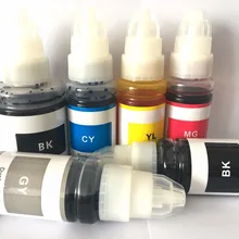130 мл большой черный бутылки чернил и 5x70 мл цвета качество красителя чернила подходят для всех Canon PIXMA струйный Принтеры 6 цветов чернил с серым