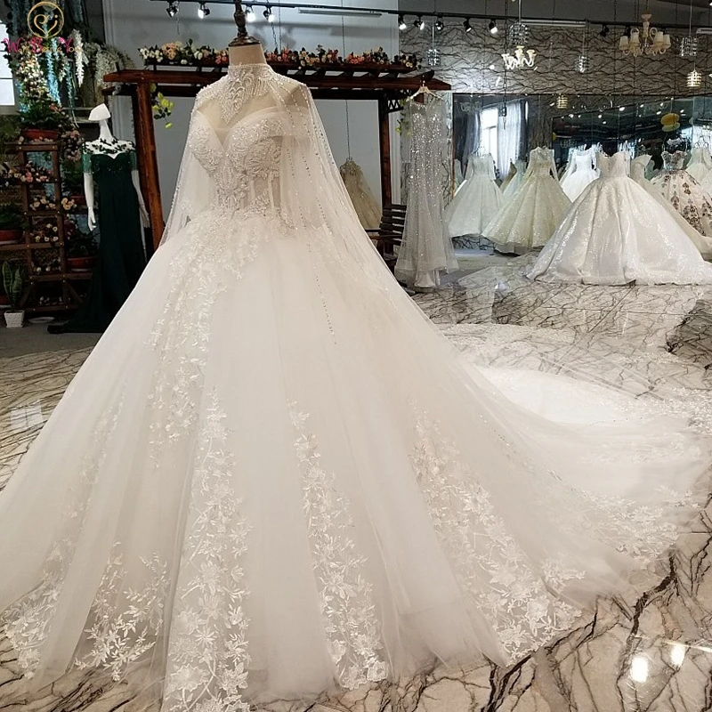 

Luxury Wedding Dresses 2019 Ball Gown Off Shoulder Beading Chapel Train Lace Appliques Sequined Beaded Bridal Gowns Customize