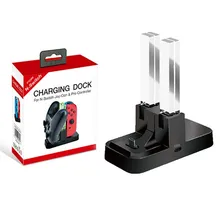 Игровой контроллер ручка USB Зарядное устройство Красочные для коммутатора четыре заряда Пластик для Pro ручка Зарядное устройство Стенд