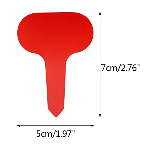 500 шт. 5 цветов водонепроницаемые пластиковые этикетки для растений Т-образные этикетки для растений Детские Цветочные садовые этикетки