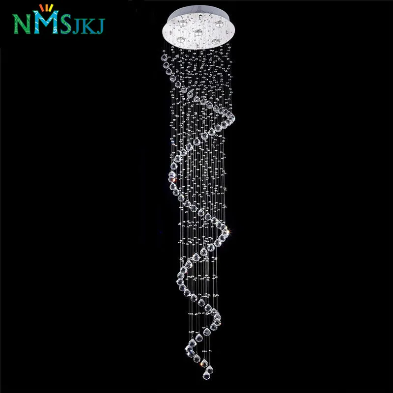 

450*H1800mm LED Modern Crystal Chandelier Light Fixture Crystal Lamp 100% Guarantee christmas lights lustre Dia