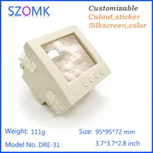 Szomk пластиковые ЖК-дисплей корпус Проект Box (4 шт.) 95*95*72 мм пластиковые коробки для электроники электрическая распределительная коробка