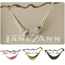 Джейн Z Ann вязаный гамак Новорожденный ребенок Фотография реквизит подвесной кокон фотосессия вязаная подвесная кровать Fotografia аксессуары