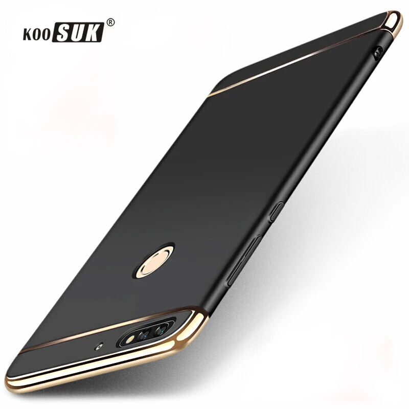 

3 in 1 Hard Case For Huawei Honor 7C Pro 5.99'' Phone Back Cover For Huawei Honor 7C 5.7'' Slim Matte Protection Case Coque Capa