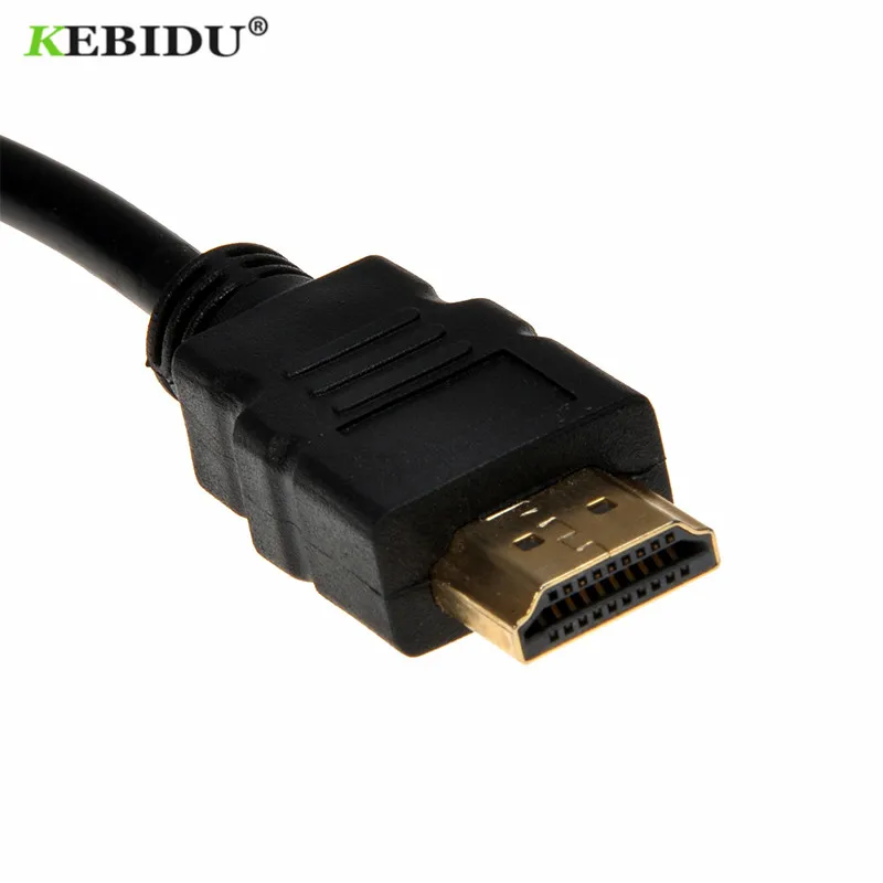 Kebidu 10 шт. HDMI в VGA кабель адаптер конвертер мужчин и женщин встроенный Чипсет до 1080p для xbox 360 для PS3 Playstation