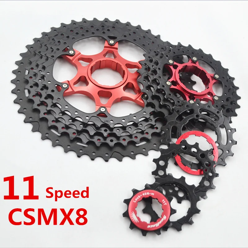 Велосипедная кассета SunRace 11 скоростной горный велосипед Freewheel CSMX8 46T 42T с зубцами
