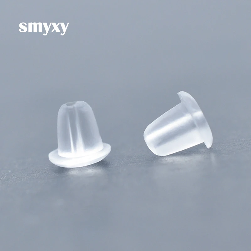 

200pcs Silicon Earring Back Plug Cap Earring backs Lifters Earring Backs Hooks Stoppers Ear Post Nuts DIY Findings Accessories