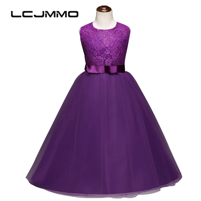 

Summer Girls Sleeveless Dresses 2017 Kids Embroidery Floral Princess Dress Children Lace Wedding party Clothing For Girls