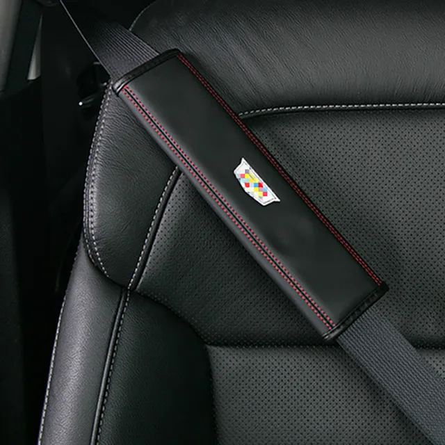ShinMan 2x Leather CAR Seat Belts Pad Safety belt pad Cover For