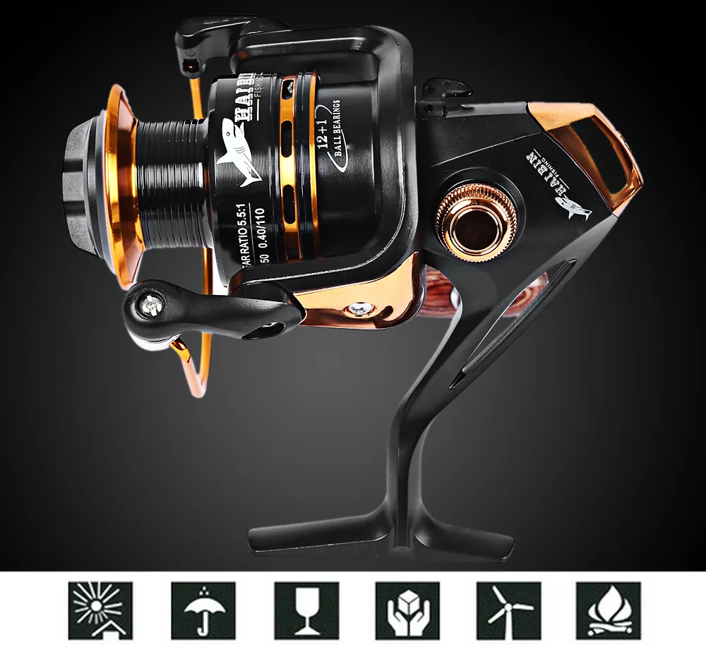 YA2000 5000 13BB 5.51 Carp Fishing Reel Metal Oxide Spinning Fishing