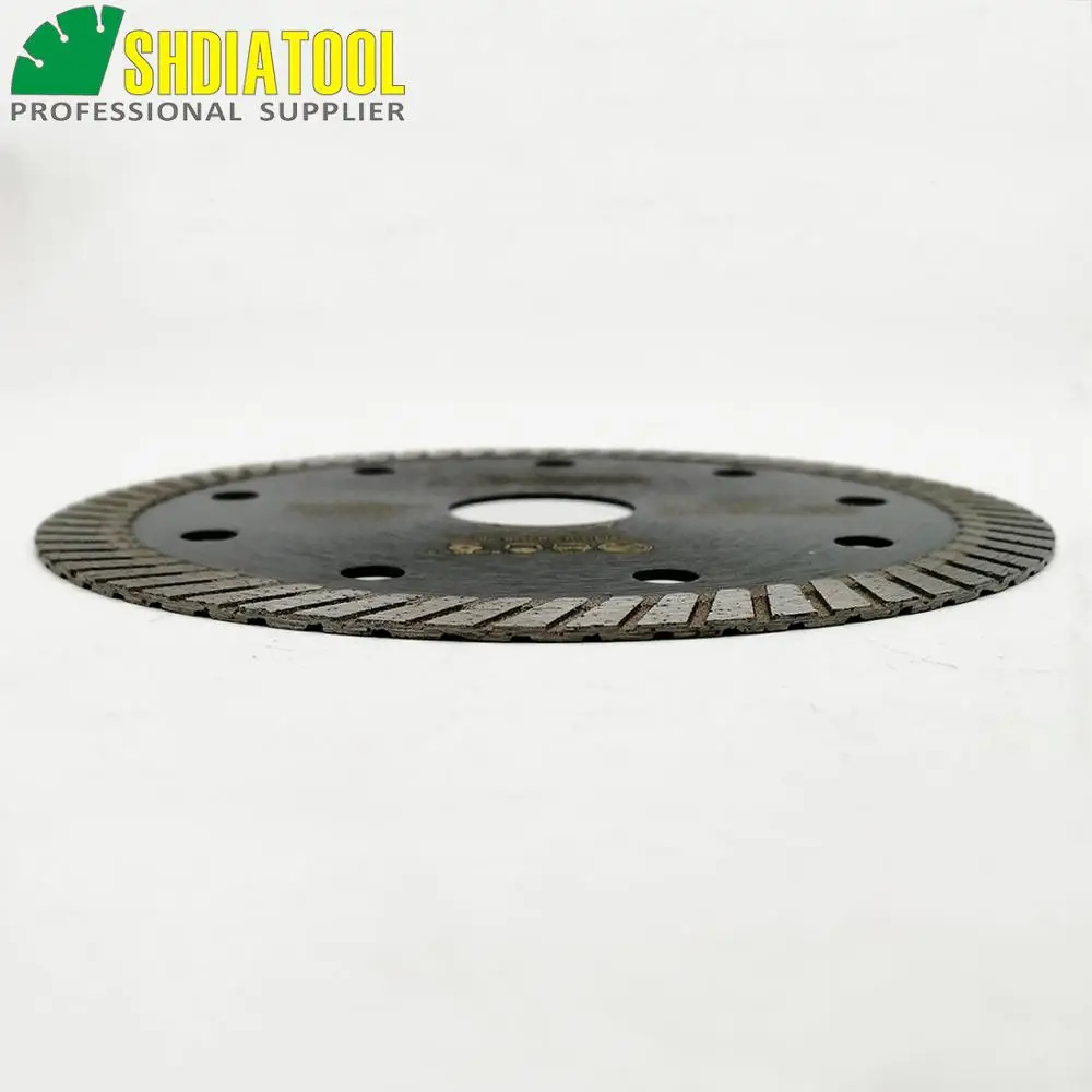 SHDIATOOL 2pks 4.5 Inch/115mm Diamond Hot Pressed Diamond Superthin Turbo Blades Hard Material Cutting Disc Granite Tile sawblde