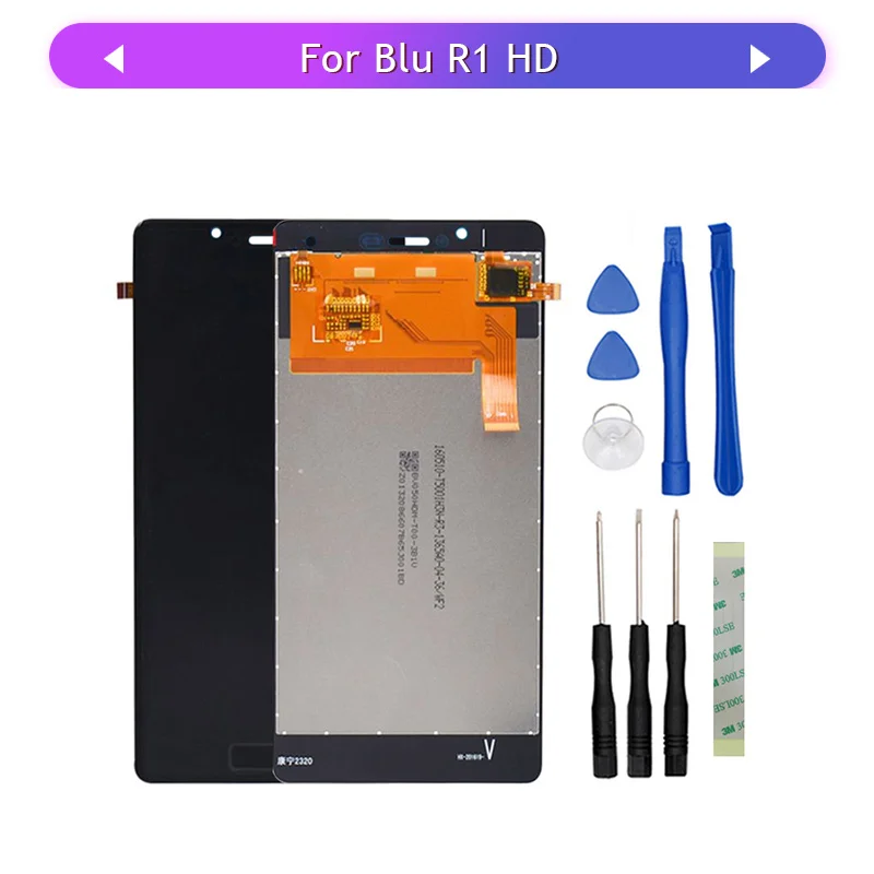 

3PCS Screen For Blu R1 HD R0011UU R0031UU Full LCD Display Complete Assembly With Touch Screen Glass Sensor Digitizer