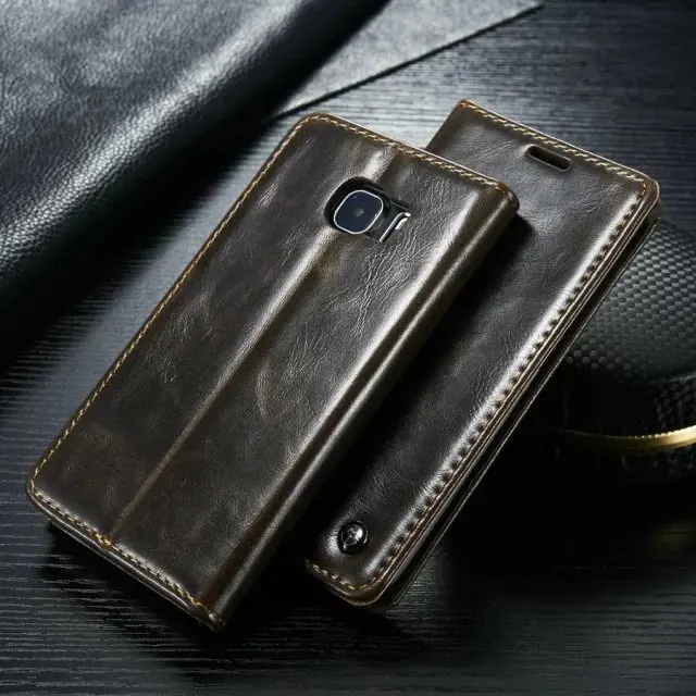Luxury High Quality Leather Magnetic Auto Flip Wallet Stand Phone Case For Samsung Galaxy A9 2016
