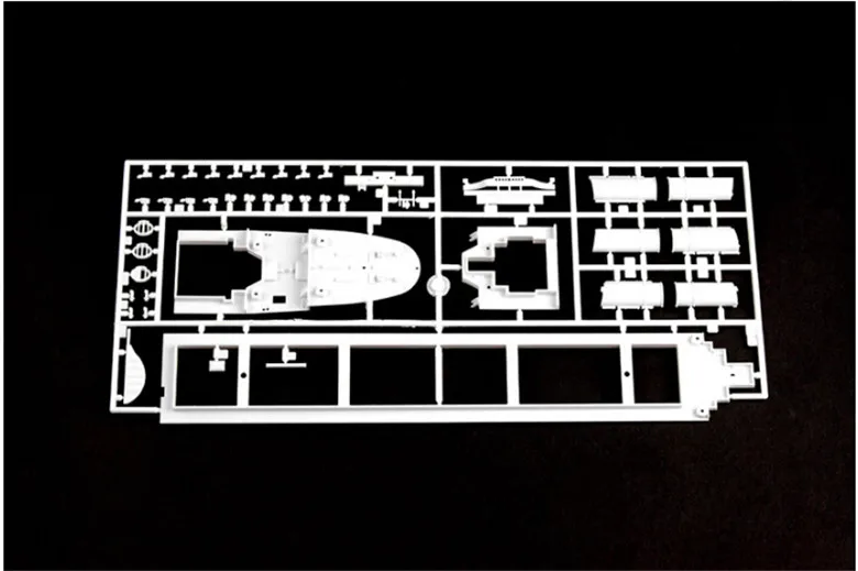 1:550 RMS Titanic модель строительные наборы сборка пластиковая модель корабля с электродвигателем осветительное устройство электрическая титаническая игрушка