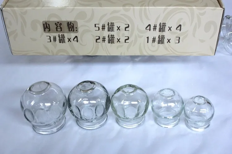 14 шт утолщенные стеклянные вакуумные Банки Набор иглоукалывание массажная чашка для терапии взрывозащищенные стеклянные банки