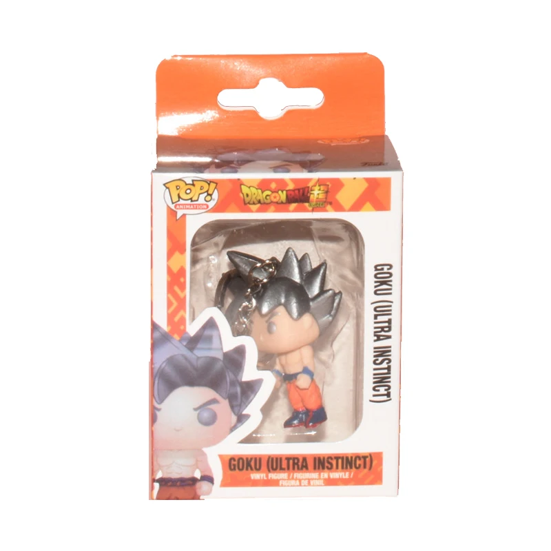 FUNKO POP Dragon Ball Saiyan Goku Пикачу Луффи Карманный Брелок фигурка Коллекционная модель игрушки для детей Рождественский подарок - Color: yinfawuk