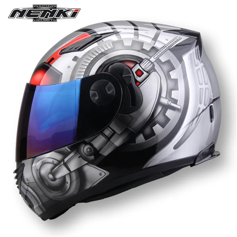 

NENKI Ant Man Motorcycle Full Face Helmet Capacete da Motocicleta Cascos Para Moto Casque Kask 830G Helm Racing Helmets 2017