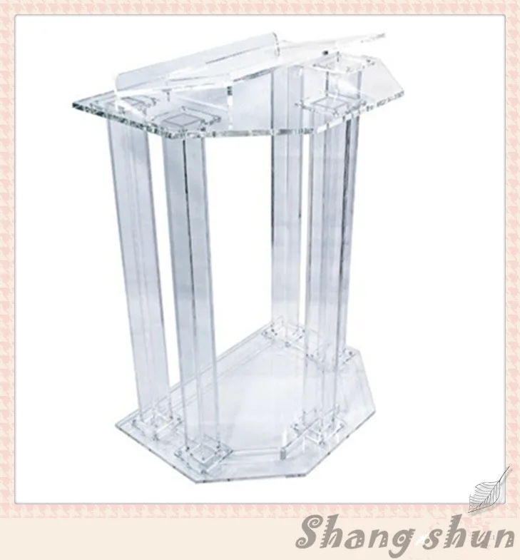 

Modern Design Clear Acrylic Lecterns / Beautiful Church Pulpit / Clear Acrylic Lectern Podium