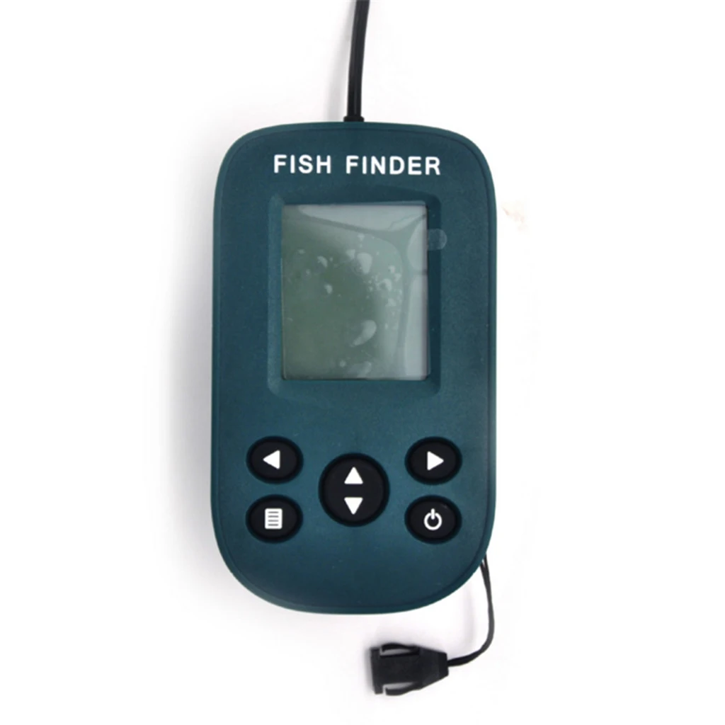 

Fish Depth Finder Water Depth Temperature Fish Size Fish finder with Sonar Sensor Transducer 100m White LED Backlight