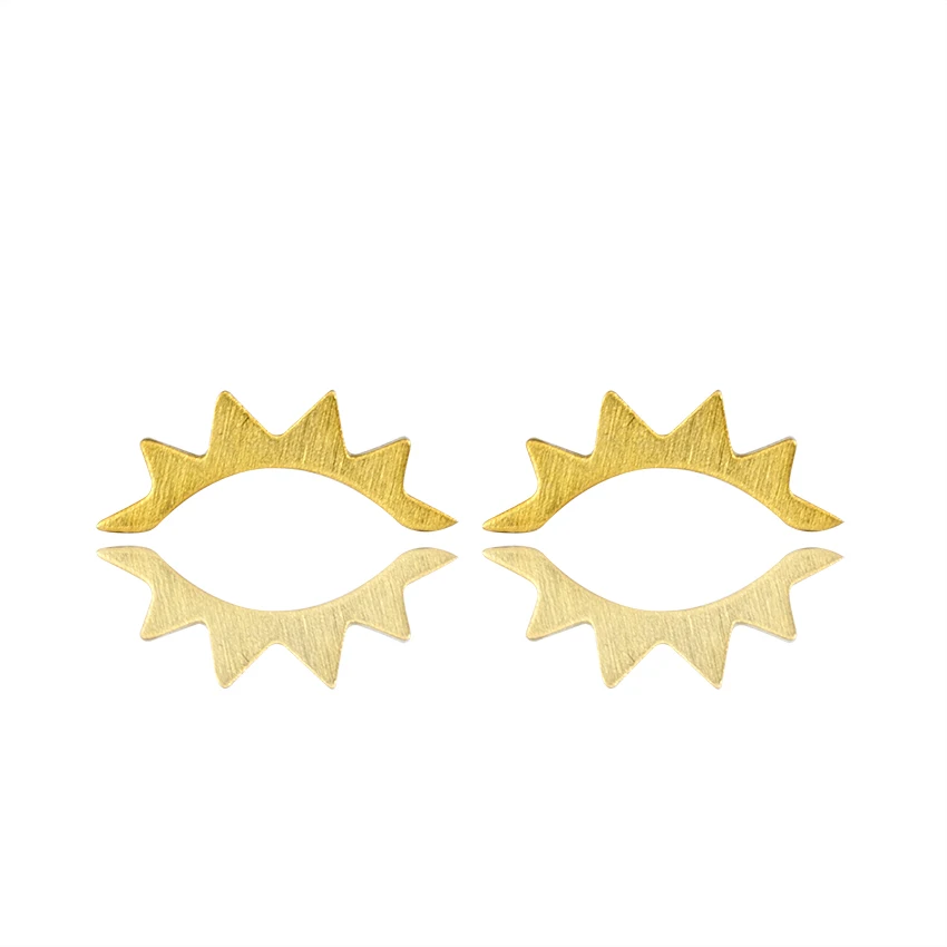 10 пар, модные уникальные золотые женские модные ресницы, серьги-гвоздики, 2 слоя, вечерние ювелирные изделия