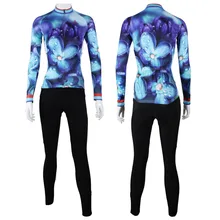 Фиалки Для женщин полиэстер с длинным рукавом Велосипедная форма дышащий Ропа Ciclismo фиолетовый велосипед одежда Размеры XS до 6XL